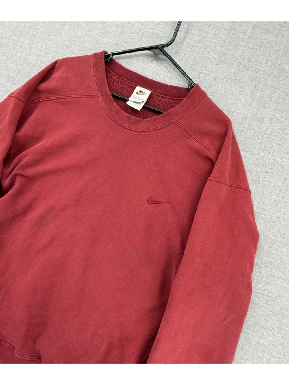 Vtg Nike Sweatshirt Mens XL Swoosh Crewneck Pullover Sweater Y2K 90s Distressed